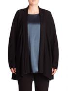 Eileen Fisher, Plus Size Merino Wool Open-front Cardigan