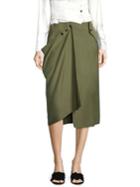 Tibi Asymmetrical Flap Skirt