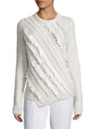 Elie Tahari Petrina Embellished Wool & Cashmere Sweater