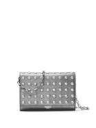 Michael Kors Collection Yasmeen Metallic Leather Clutch