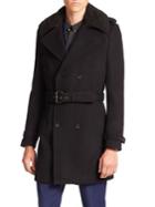 The Kooples Wool-blend Trench Coat