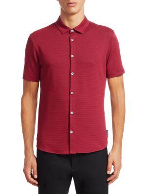 Emporio Armani Pinstripe Cotton Button-down Shirt