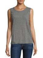 N:philanthropy Edith Heathered Studded Muscle Tank Top