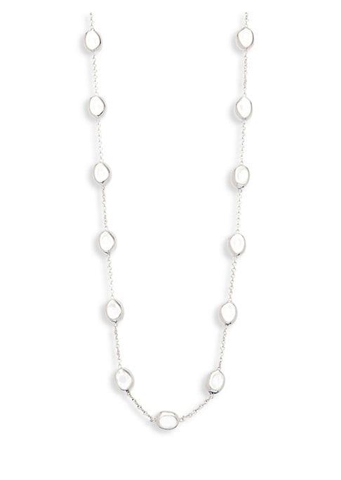Ippolita Glamazon Sterling Silver Pebble Station Necklace