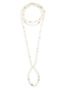 Alexis Bittar Triple Strand Pearl Knot Necklace