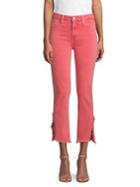 Paige Hoxton Vented Straight Ankle Jeans