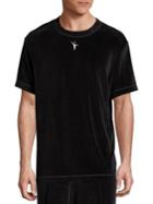 Alexander Wang Velour Embroidered Tee