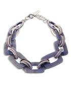 Lafayette 148 New York Gradient Finish Square Link Necklace
