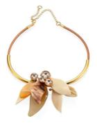 Marni Horn & Crystal Necklace