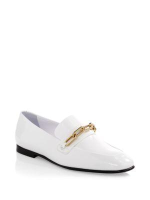 Burberry Chain Patent Leather Loafers