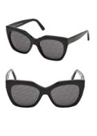 Balenciaga 54mm Geometric Acetate Logo Sunglasses