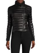 Mackage Quilted Lightweight Down Moto Jacket