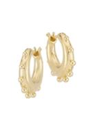 Temple St. Clair Classic Gold 18k Yellow Gold Dangle Hoop Earrings