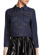 Marc Jacobs Customized Pin-embellished Shrunken Denim Jacket