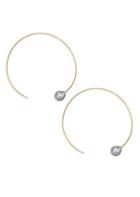 Chan Luu Freshwater Pearl Hoop Earrings