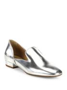 Michael Kors Collection Fielding Metallic Leather Loafers