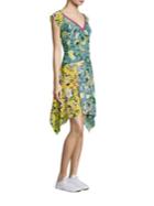 Tommy Hilfiger Collection Patchwork Floral Silk Dress