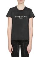 Givenchy Destroyed Logo Cotton T-shirt