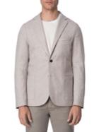 Eleventy Laser-cut Flannel Jersey Jacket