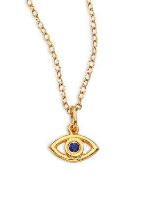 Eyem By Ileana Makri Mini Eye Crystal Pendant Necklace