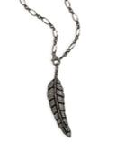 Nina Gilin Feather Pendant Necklace/36