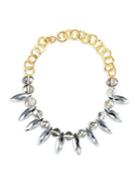 Stephanie Kantis Foxy Crystals, 18k Yellow Gold & Sterling Silver Plated Choker