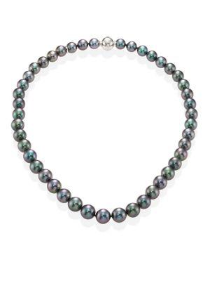 Mikimoto Black South Sea Cultured Pearl Necklace