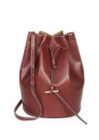 Stella Mccartney Faux Leather Medium Belted Bucket Bag