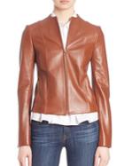 Theory Ozzane Wilmore Leather Jacket