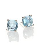 Ippolita Rock Candy Blue Topaz & Sterling Silver Stud Earrings