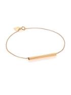 Ginette Ny 18k Rose Gold Straw Bracelet