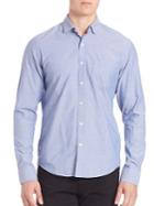 The Blue Shirt Shop Bowery & Bleeker Slim-fit Embroidered Shirt