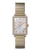 Shinola Gomelsky Shirley Fromer Diamond, Mother-of-pearl & Stainless Steel Bracelet Watch