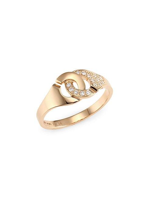 Dinh Van Menottes 18k Rose Gold Rigid Ring