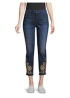 Jen7 By 7 For All Mankind Rose Studded Skinny Jeans
