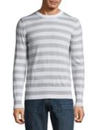 Eleventy Wide Stripe Crewneck Sweater