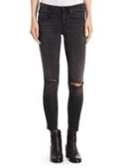 R13 Alison Cropped Distressed Skinny Jeans