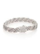 John Hardy Classic Chain Diamond & Sterling Silver Medium Twisted Bracelet