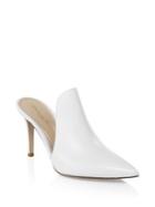 Gianvito Rossi Leather Point-toe Mules
