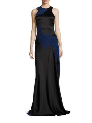 Jonathan Simkhai Collection Silk Lace Gown