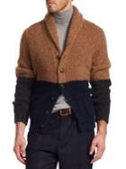 Brunello Cucinelli Wool-blend Colorblock Cardigan