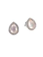 Ippolita 925 Lollipop Small Diamond & Mother-of-pearl Teardrop Stud Earrings