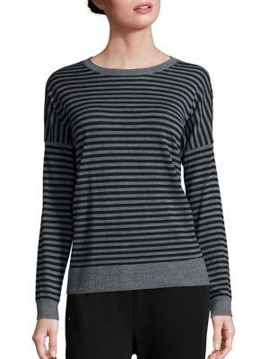 Eileen Fisher Striped Merino Wool Sweater