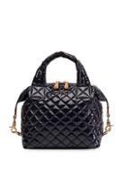 Mz Wallace Small Sutton Lacquered Quilted Leather Satchel