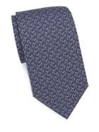 Salvatore Ferragamo Silk Paperclip Penguin Tie