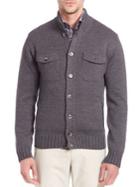 Saks Fifth Avenue Collection Stand Collar Wool Sweater