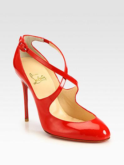 Christian Louboutin Vita Dita Patent Leather Mary Jane Pumps