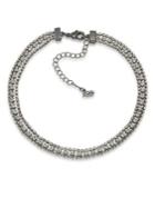 Abs By Allen Schwartz Jewelry All Choked Up Three-row Crystal Choker