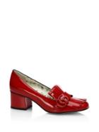 Gucci Marmont Gg Patent Leather Loafer Pumps