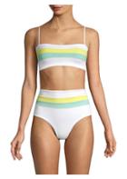 Lspace Colorblock Rebel Striped Bikini Top